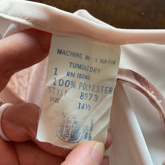 Vintage peachy tie waist floral dress medium - Picture 7 of 11